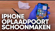 iPhone oplaadpoort (dock connector) schoonmaken - Fixje.nl