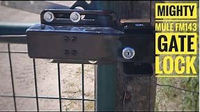 Mighty Mule FM143 Automatic Gate Lock Installed On 371W Gate!