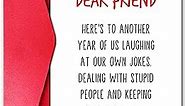 Happy Birthday Card for Best Friend, Coworker Birthday Card, Funny Bday Gift for Classmate Bestie Men Women Him Her Cousin Brother (Laugh at Our Own Jokes)