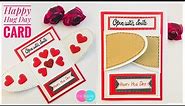Hug Day Card Tutorial / Hug Day Card Making / DIY Valentines Day Card/ Easy Hug Card/ Handmade Card