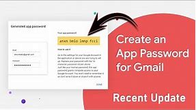Create App Passwords To Use Gmail account For Less Secure Apps | New Version Generate App Password