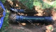 Repairing an 8 inch corrugated pipe