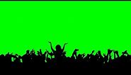 Concert Crowd Green Screen [4k]