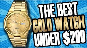 The BEST Gold Watch UNDER $200 | Seiko SNKK52 "The Seikonaut" Review