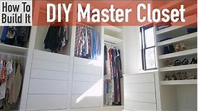 DIY Modular Master Closet