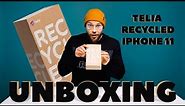 Unboxing esittelyssä iPhone 11 Telia Recycled -puhelin