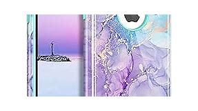 BENTOBEN iPhone Xs Case, Phone Case iPhone X, Heavy Duty 2 in 1 Full Body Rugged Shockproof Protection Hybrid Hard PC Bumper Drop Protective Girls Women Boy Men Covers for iPhone 10, Purple Marble