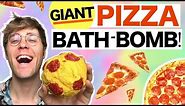 MAKING GIANT PIZZA BATH BOMBS!