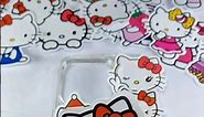 🌴🥥 Decorate phone cases with cute Hello Kitty stickers on it :)