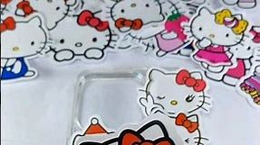 🌴🥥 Decorate phone cases with cute Hello Kitty stickers on it :)