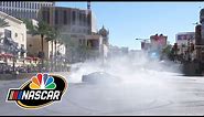 NASCAR drivers perform their best burnouts on Las Vegas Strip I NBC Sports