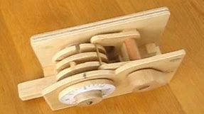 Wooden combination lock
