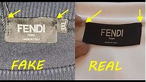 Fendi sweatshirt real vs fake. How to spot fake Fendi Roma shirt