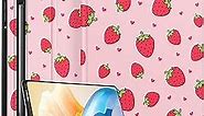 Wazzasoft for Samsung Galaxy Tab S6 Case 10.5 Inch 2019 for Women Girls Folio Cover Cute Fashion Design Girly Kawaii Strawberry Pretty Aesthetic Tablet Teens Cases for Samsung Tab S6 Case 10.5"