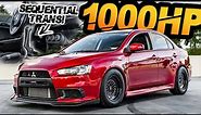 1000HP Evo X - Sequential Trans + 55PSI + 10,000RPM (6 Year Build Transformation)