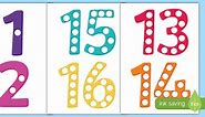 Counting Spots Display numbers 1-20
