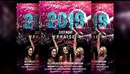 Happy New Year Party Flyer Design - Photoshop CC Tutorial