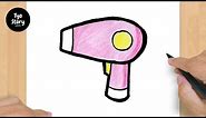 #204 How to Draw a Hair Dryer - Easy Drawing Tutorial