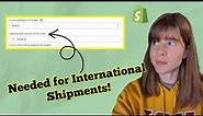 How to Add HS codes for International Shipments on Your Shopify Store