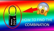 How to Find the Combination to a Master Combination Lock