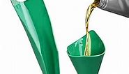 Multi-Purpose Flexible Fold Oil Funnel Drain Tool, Reusable Silica Gel Fuel Funnel, Flexible Oil Funnel for Oil Change