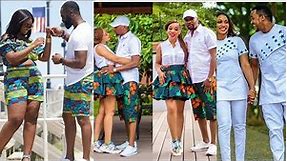 Couple Matching Outfit 2021; African clothing for couples (African fashion from Ankara)