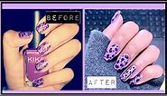 Recreating My 2015 Purple Cheetah Print Nails | k_nails000