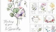 Glenmal 200 Sets Sympathy Cards Assorted Bulk with Blank Envelopes and Stickers 4 x 6 Inch Condolences Card Bereavement Cards Tasteful Sympathy Card to Express Your Condolences, 20 Styles (Classic)