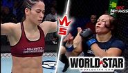 Female UFC Fighter Damn Near Had Her Toes In Her Opponent's Nostrils!