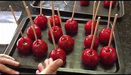 How to make toffee apples / candy apples