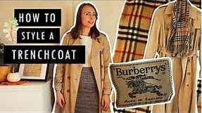 OUTFITS TO WEAR WITH A BURBERRY TRENCHCOAT | Styling challenge w/ a trench | Outfit ideas 🍂