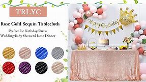 TRLYC Rose Gold Tablecloth