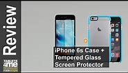 SkyGrand iPhone 6s Case + Tempered Glass Screen Protector