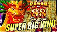 ★SUPER BIG WIN!★ CRAZY BIG REVEAL!! 🐲 THE POWER OF 88 DRAGON Slot Machine (ARISTOCRAT GAMING)