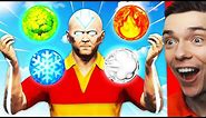 Mastering ALL ELEMENTS As THE AVATAR In GTA 5 (Elemental Powers)