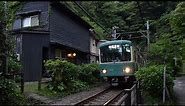 【4K Japan】Strolling in the back alleys where the Enoden runs in Kamakura.