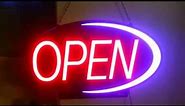Newon LED Open Sign full color 6 Different LED Colors 4299