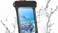 ESR Waterproof Phone Pouch for iPhone 13/14 / 15, Underwater Touch Sensitivity, IPX8 Floating Waterproof Cellphone Case with Lanyard, Dry Bag for Snorkeling, Black