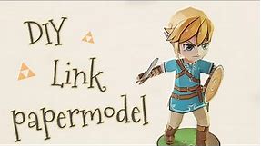 DIY Link from Legend of Zelda papercraft model (step by step tutorial)