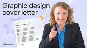 Graphic design cover letter tips and example (free template!)