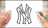 How To Draw Yankees Logo Step by Step
