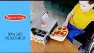 Melissa & Doug Top & Bake Pizza Counter - Wooden Play Food
