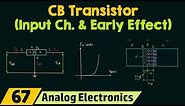 CB Transistor (Input Characteristics & Early Effect)