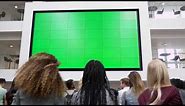 Big TV Green Screen Chroma Key in 4K