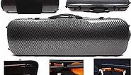 Yinfente Advance Violin Case 4/4 Carbon fiber cases Hard Shell for Violin with back Strap strong handle easy to carry