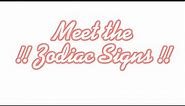 Meet the zodiac signs! Meme /Feat: The zodiac signs/