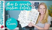 How to Make Custom DIY Labels for your Home using Canva
