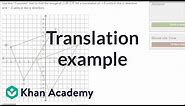 Translation example | Transformations | Geometry | Khan Academy