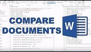 How to compare two documents in Word