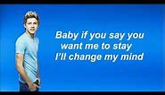 One Direction - Change my mind (Lyrics and Pictures)